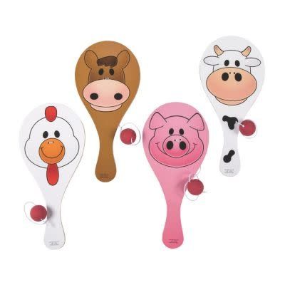 Farm Animal Paddleball Games