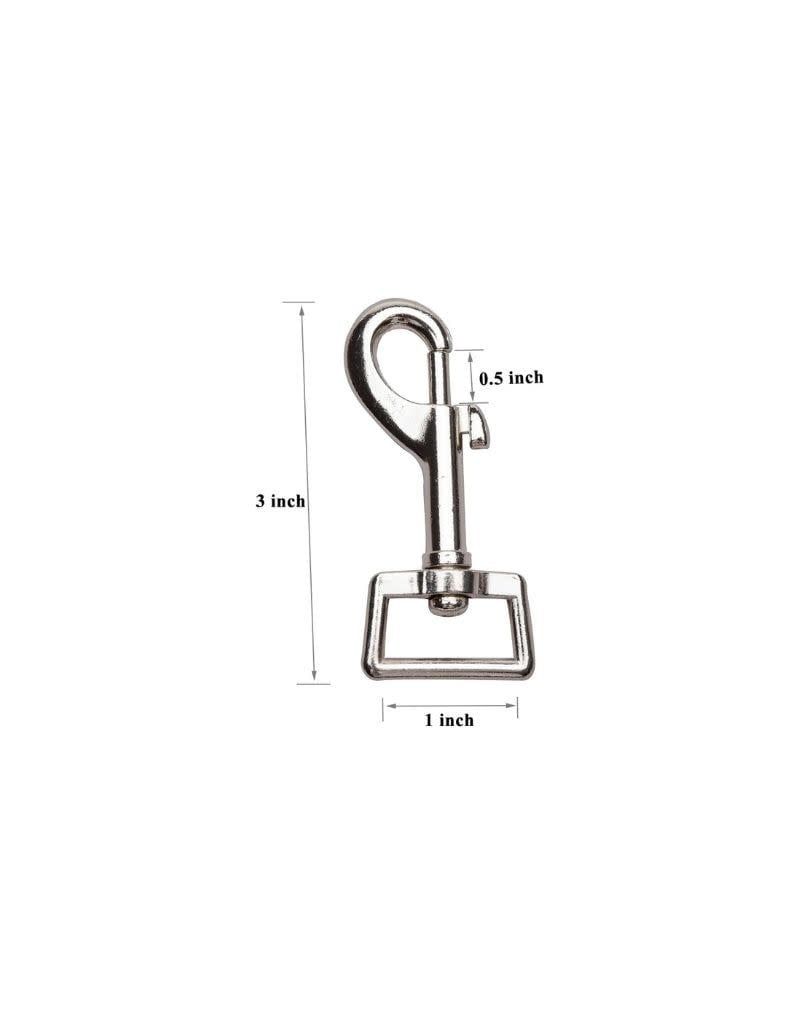 3 x 1 Inch Heavy Duty Nickel Plated Swivel Snap
