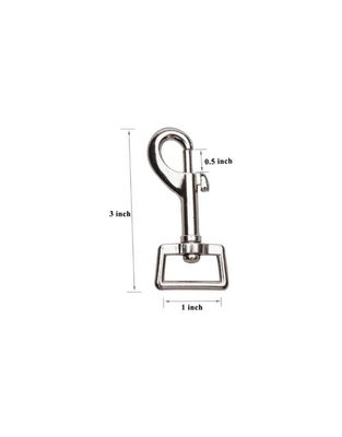 3 x 1 Inch Heavy Duty Nickel Plated Swivel Snap