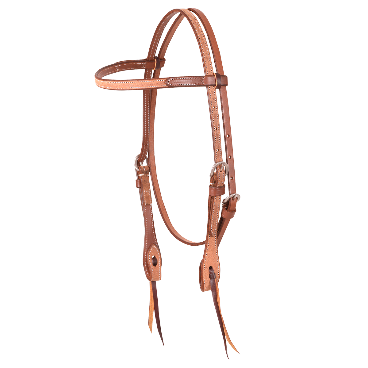 Browband Headstall 5/8" Thick Natural