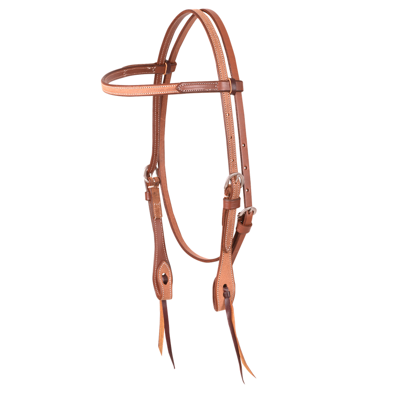 Browband Headstall 5/8" Thick Natural