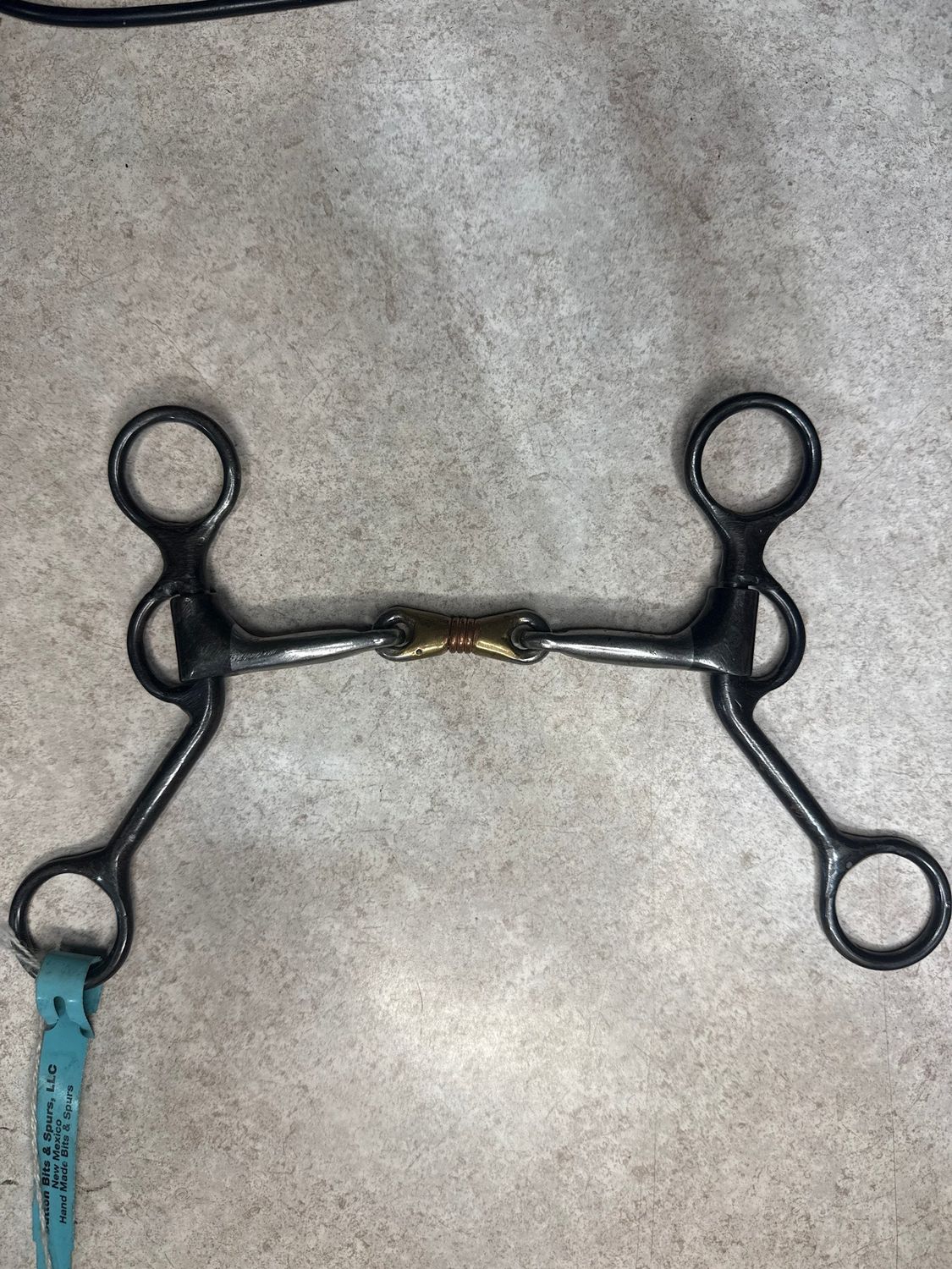 3 Piece Dog Bone Smooth bar-short shank swept back cheek