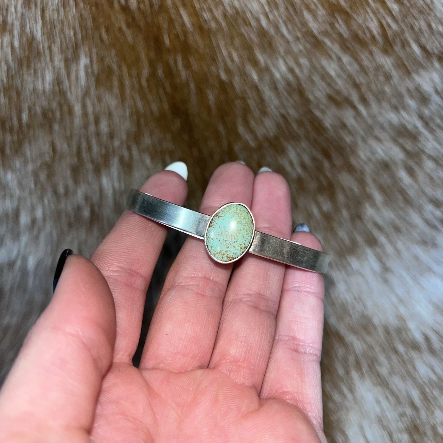 SS Royston Turquoise Cuff