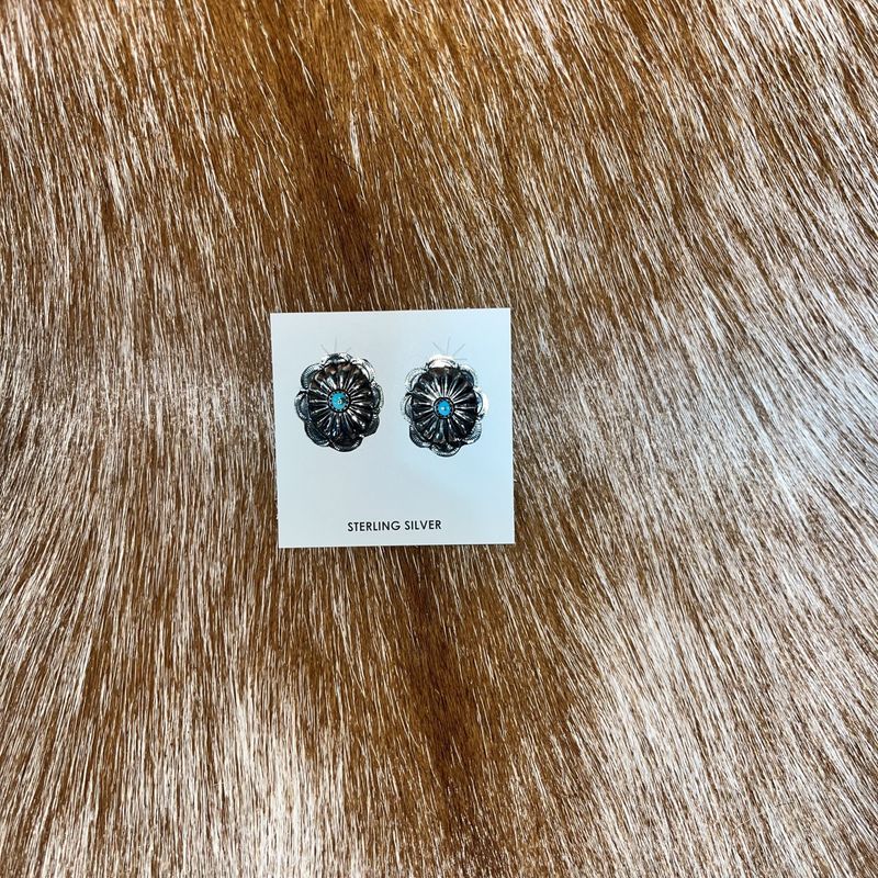 SS Kingman Turquoise Earring