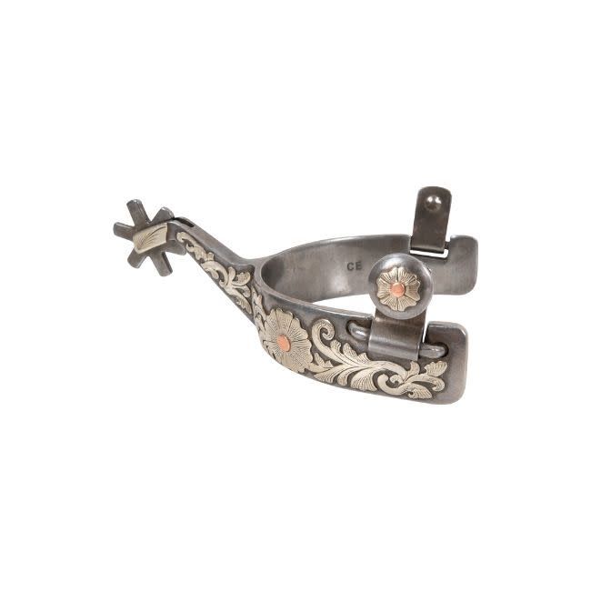 Performance Horse Spur, 2.25" Shank &amp; 6 point Rowel