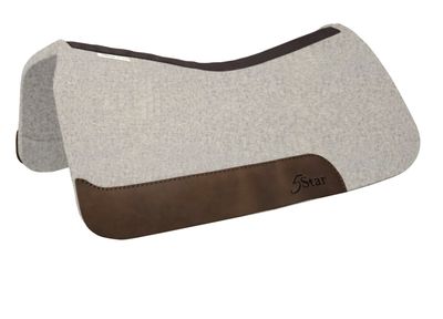 NO GULLET HOLE 1" Thick Western Contoured Natural Pad - Full Skirt 32" x 32"
