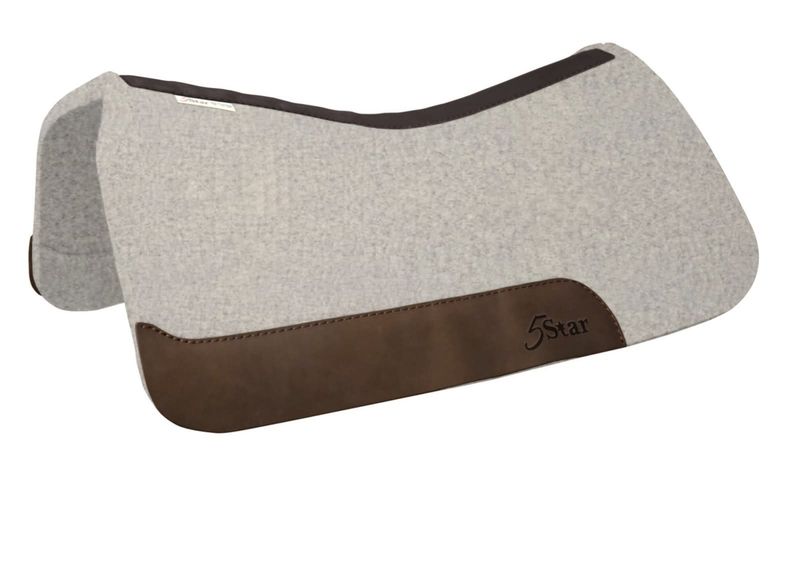 NO GULLET HOLE 1" Thick Western Contoured Natural Pad - Full Skirt 32" x 32"