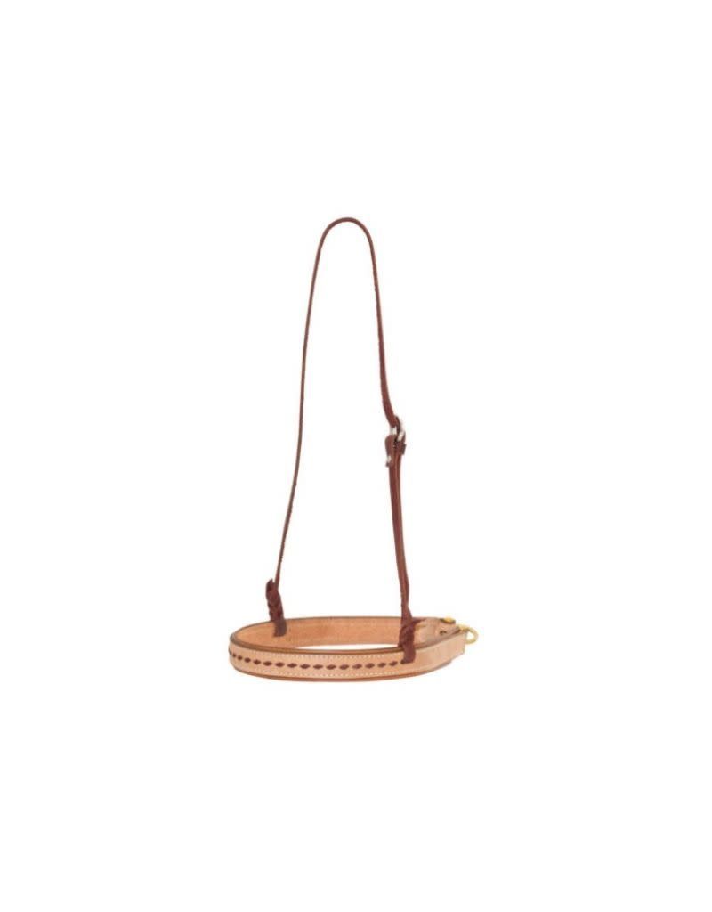Noseband 1-1/4" roughout latigo buckstitch