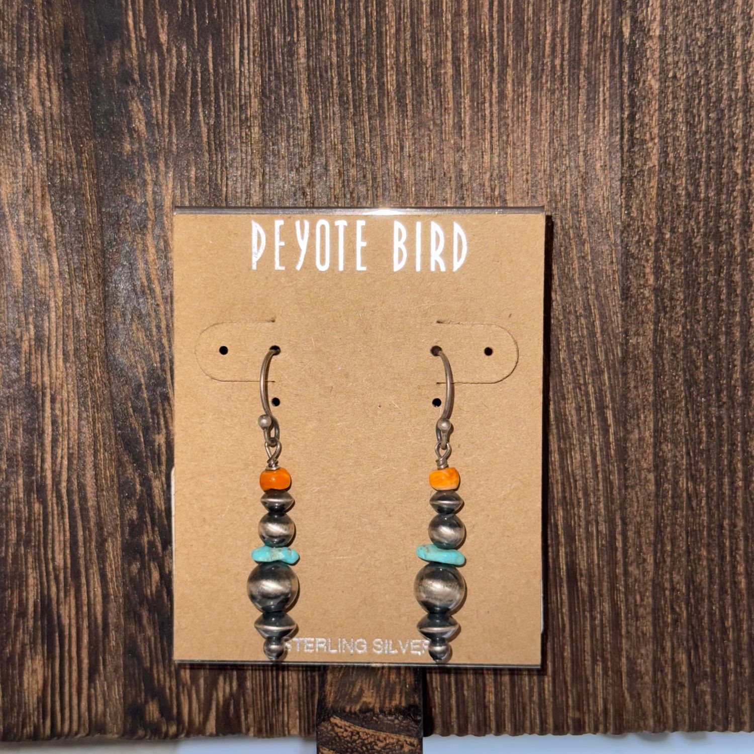 Turq/Spiny Oyster Navajo Pearl Earrings