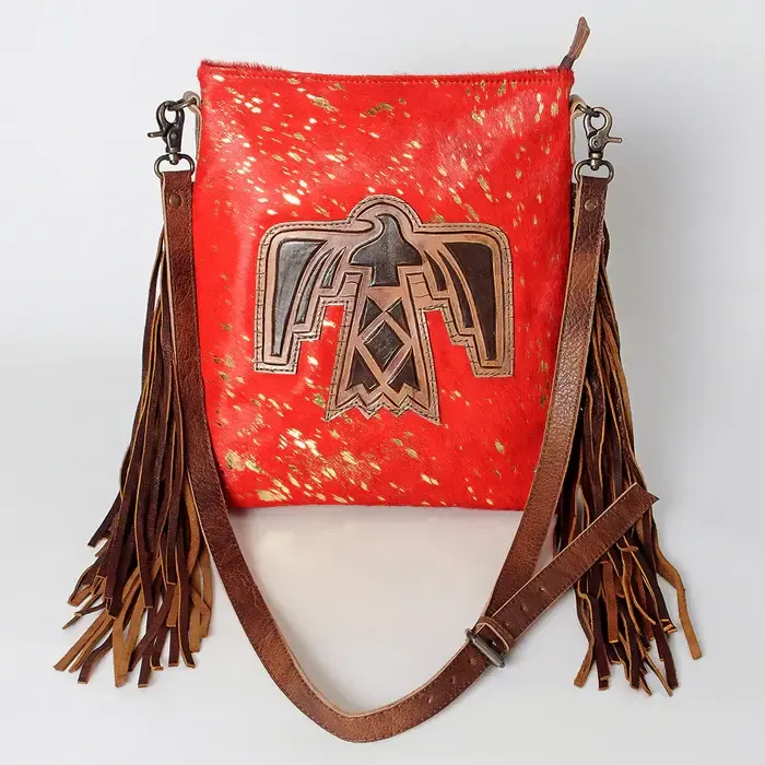 Red Crossbody w/Thunderbird
