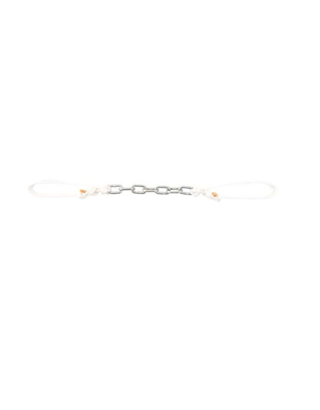 Curb Strap 7 Link Dog Chain w/adj string