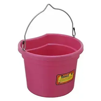 Pink Bucket Flat Back Bucket 8 qt