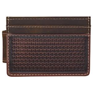 Card Case w/Magnet Clip, Oiled Leather