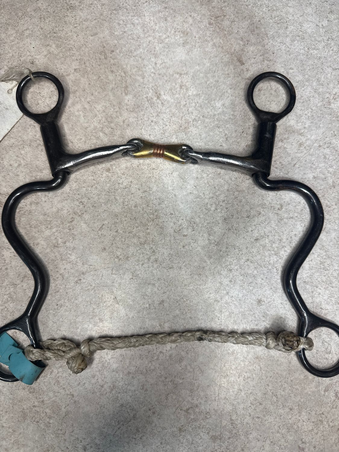 3 Piece Snaffle w/Smooth Bars Long Calvary Shank