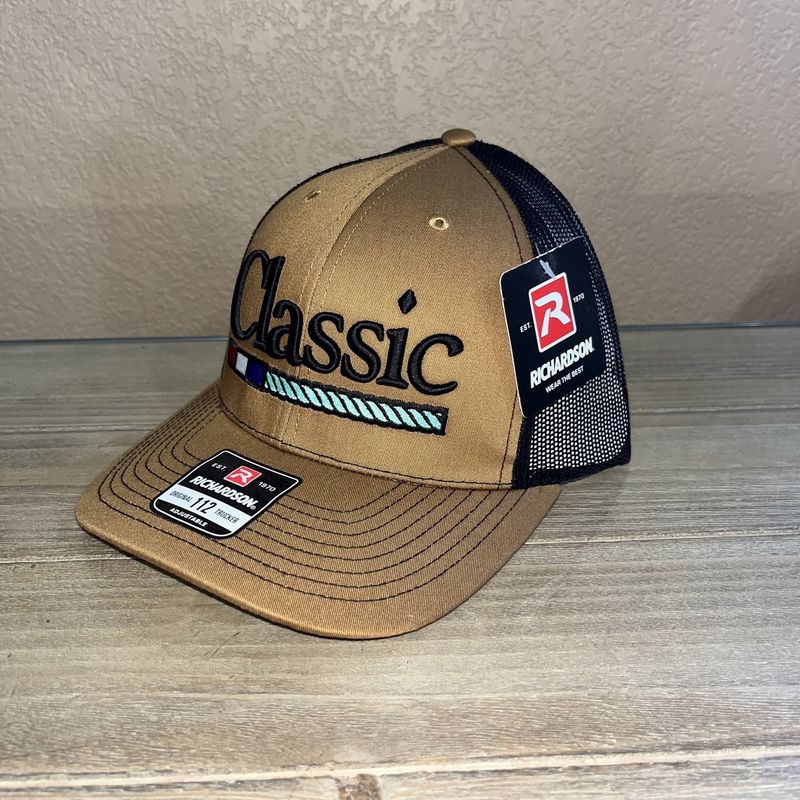 3D/Puff Embroidery Carmel/Black