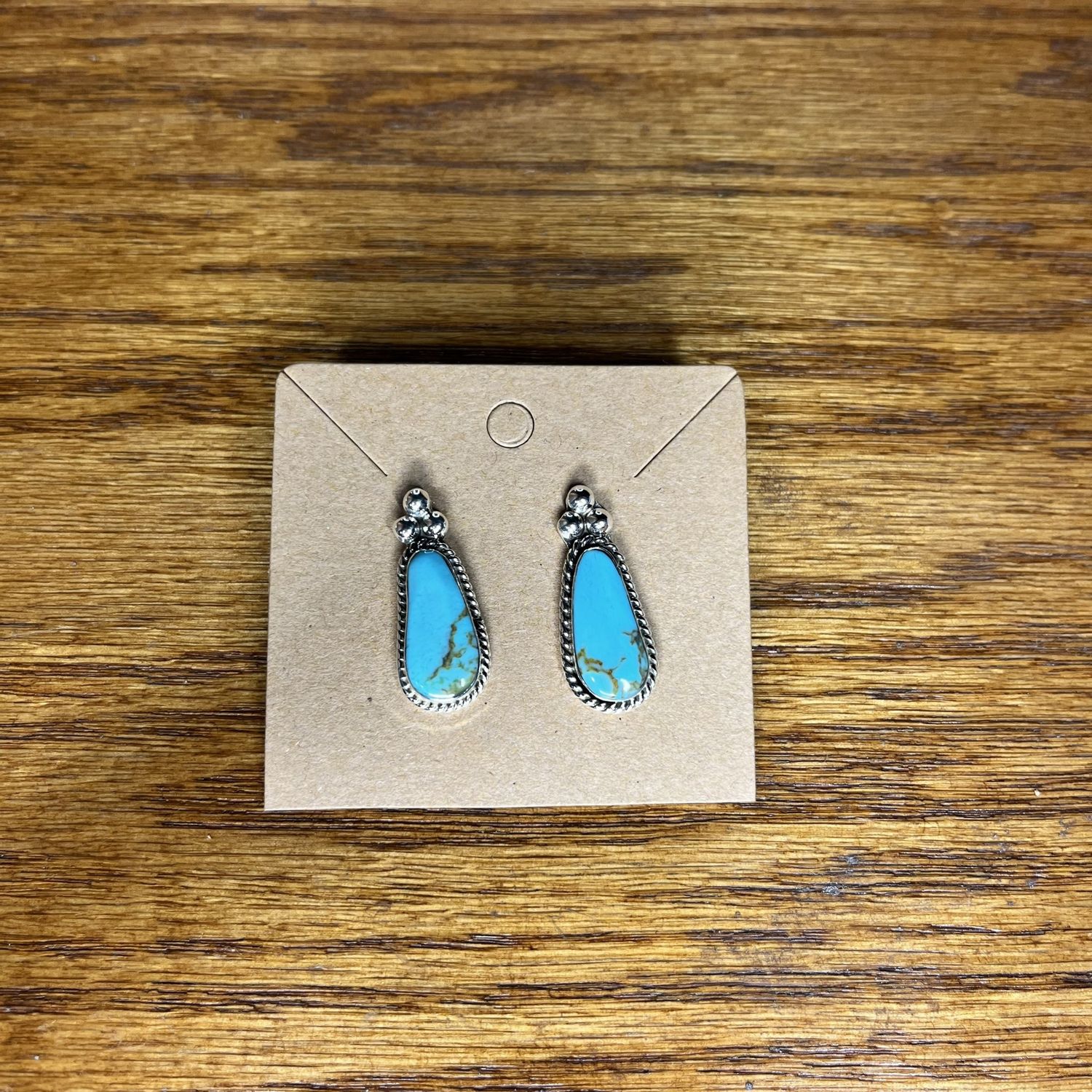 Turquoise Peanut Post Stud