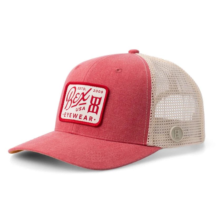 Wyatt Cap (Cranberry/Beige)