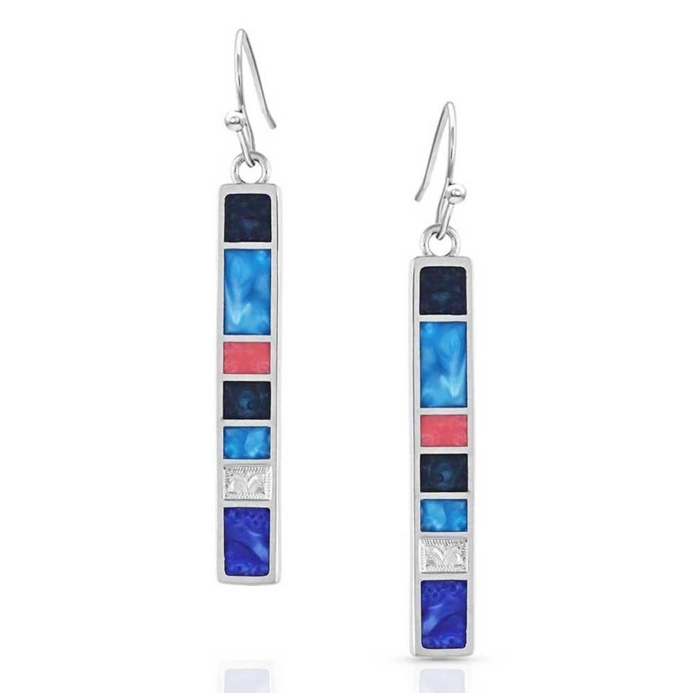 Wrangler Legends Denim Bar Earrings