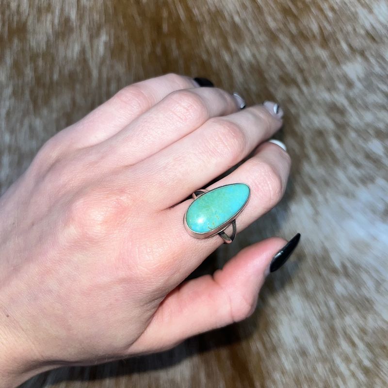 Royston Turquoise Ring Sz 7