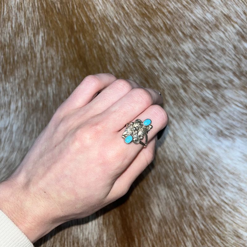 Kingman Turquoise Ring size 8