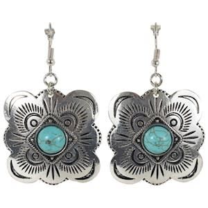 Earrings Silver Concho