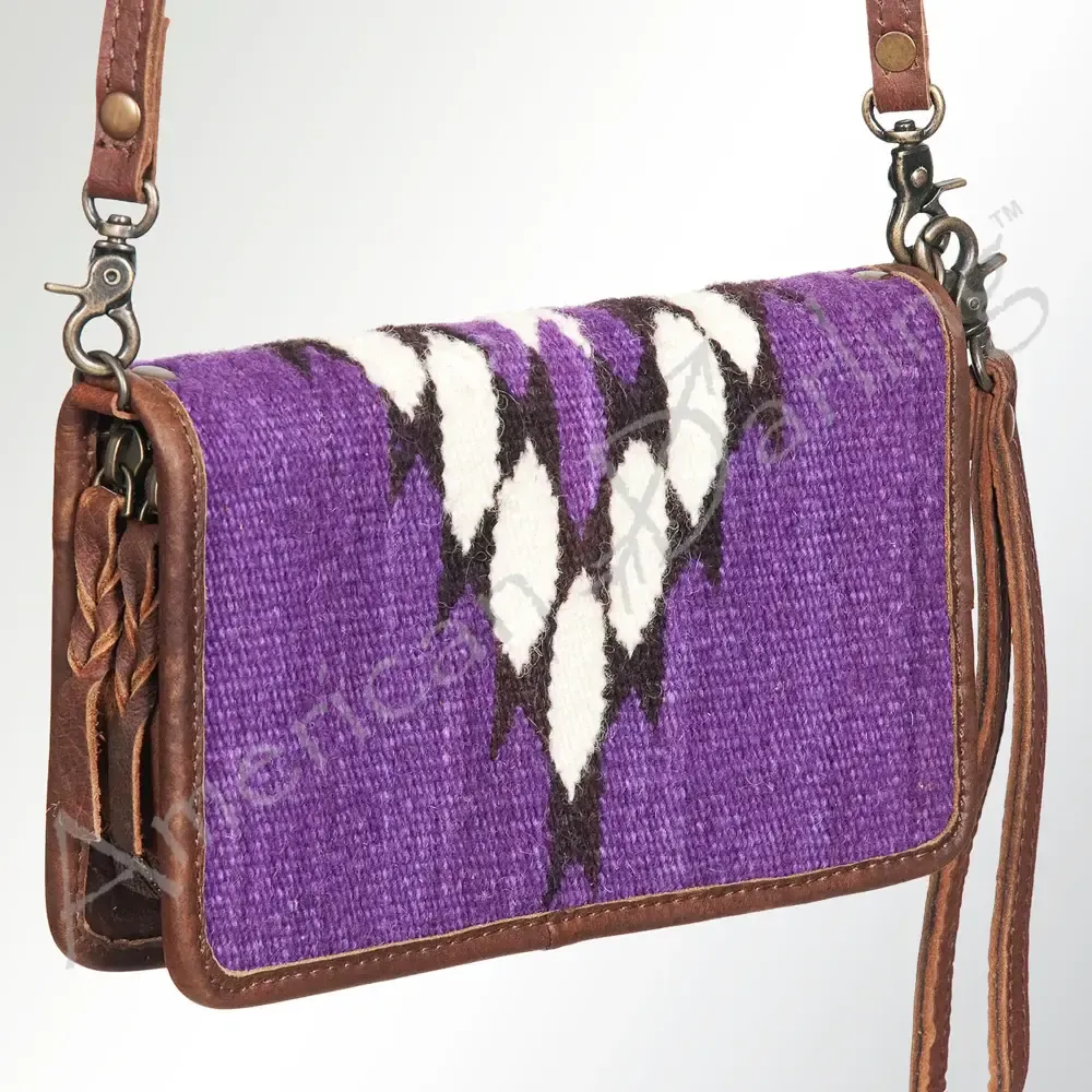 Purple Saddle Blanket Crossbody