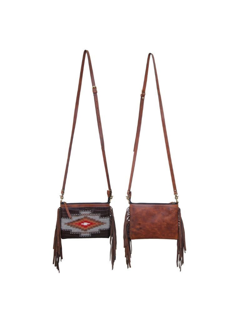 Crossbody/Wristlet Bag - 9" x 5" Black Gator