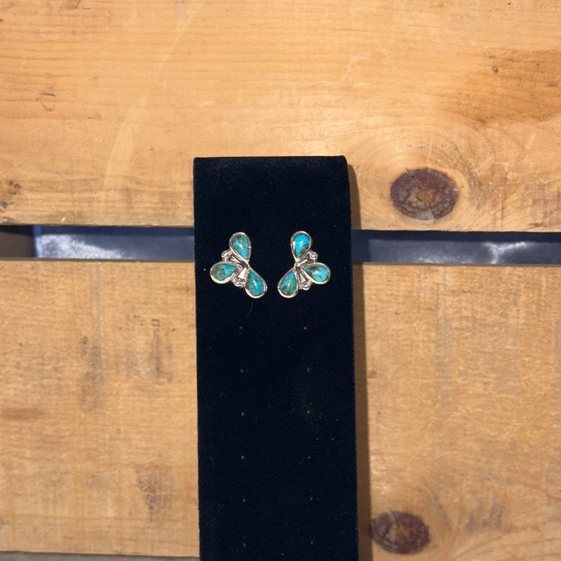 Triple Teardrop Post Earrings