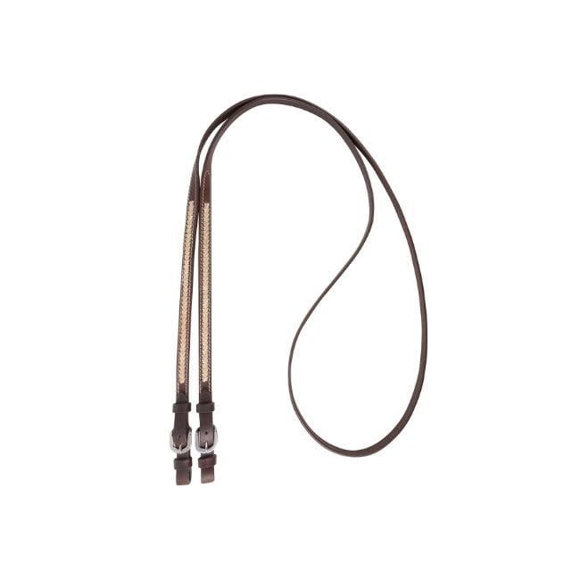 Rawhide Laced Roping Rein 5/8" buckle ends