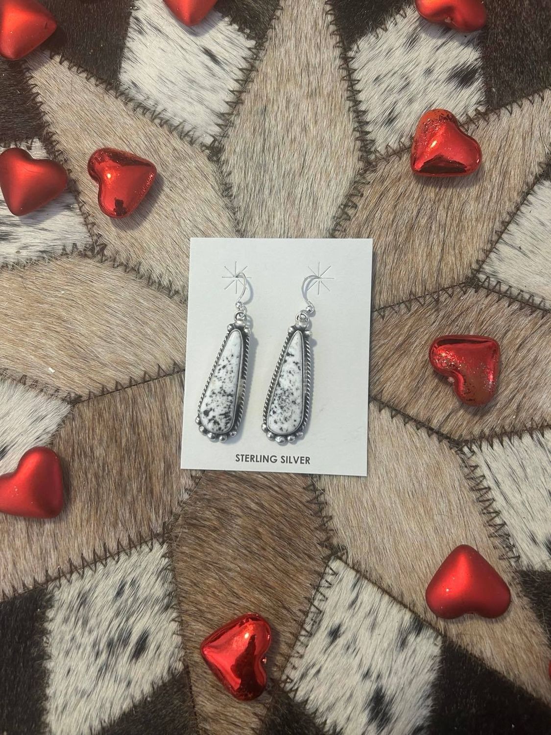 Elouise Kee SS White Buffalo Earrings