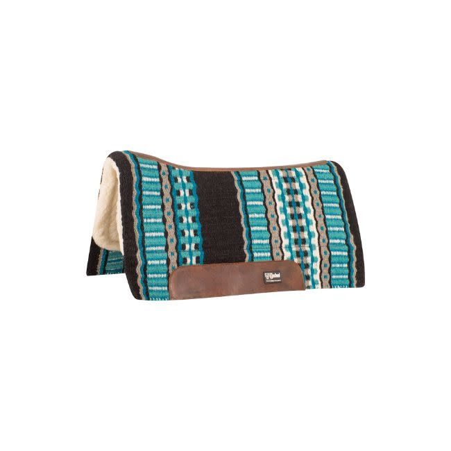 Performance Felt Pad Blanket Top 32x34 blk/turq