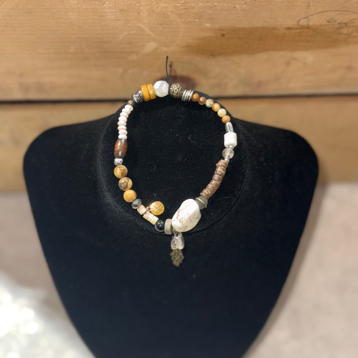 White Small Bead Bracelet