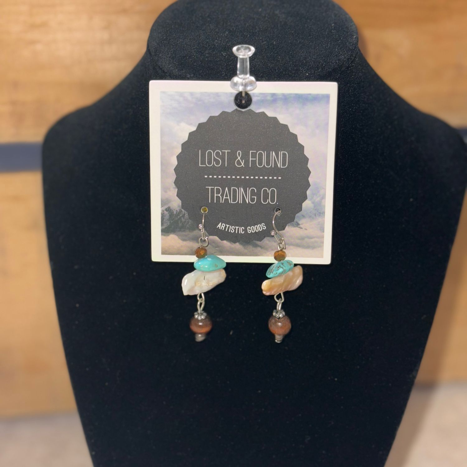 Beaded Turquoise Earring