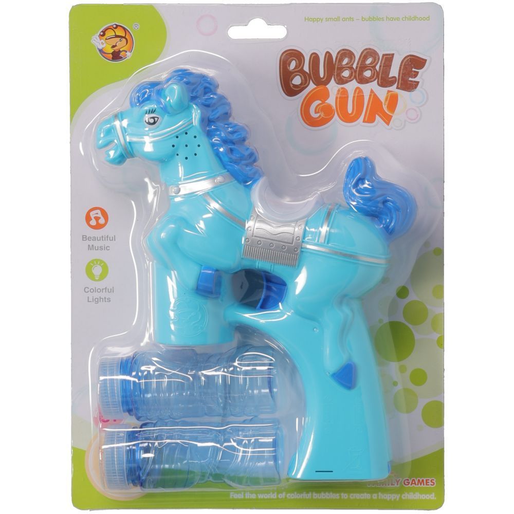 Horse Bubble Gun Blue