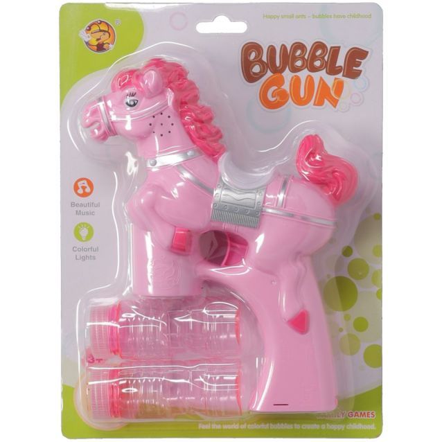 Horse Bubble Gun Pink