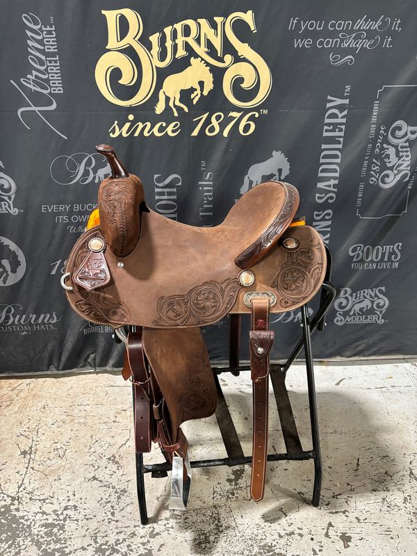 1530HD Choc RO Barrel Saddle D Daisy Floral Corner