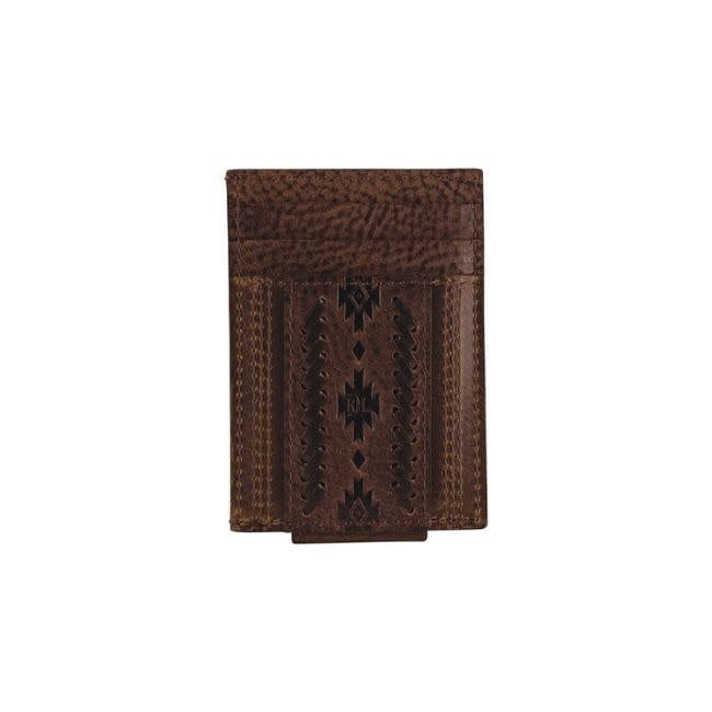 Card Case w/Magnet Clip Embossed w/Whip Stitch