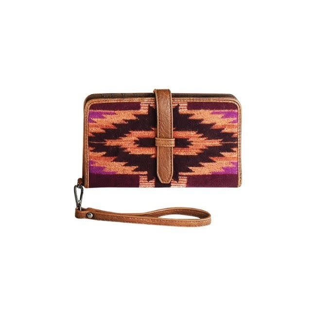 Lg Wallet Purple Aztec