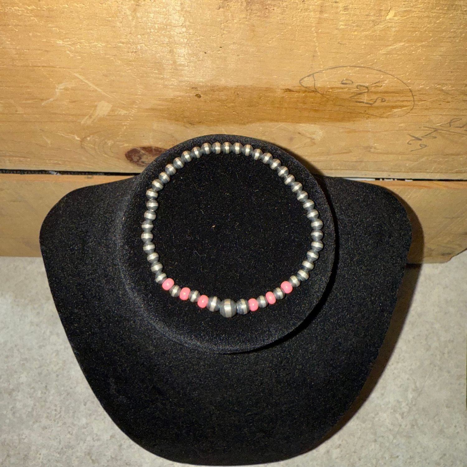 Mixed Pink/Pearl Stretchy Bracelet