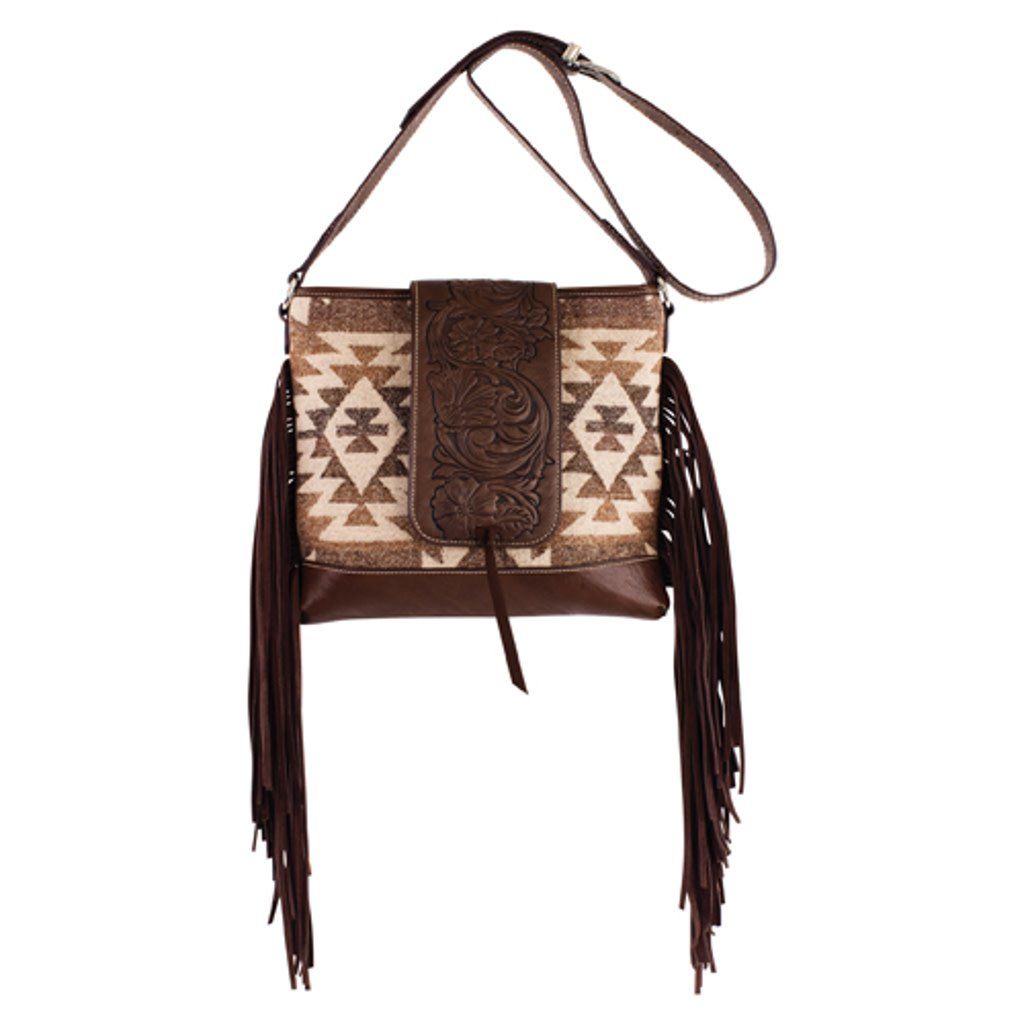 Crossbody w/Aztec Blanket/Fringe
