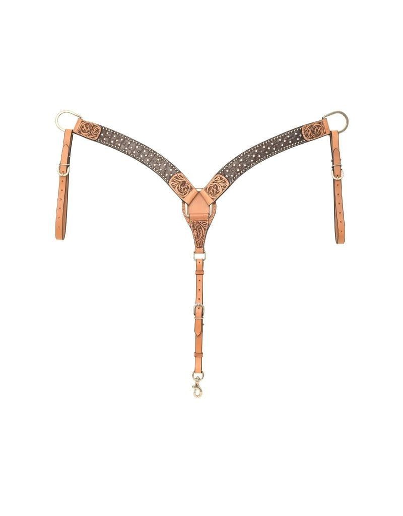 Breast Collar w/Brown Gator Print