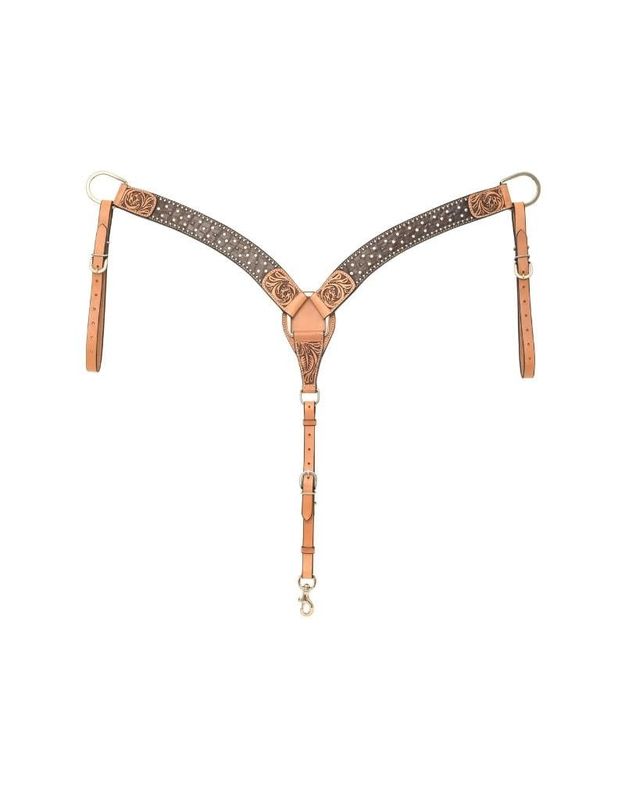 Breast Collar w/Brown Gator Print