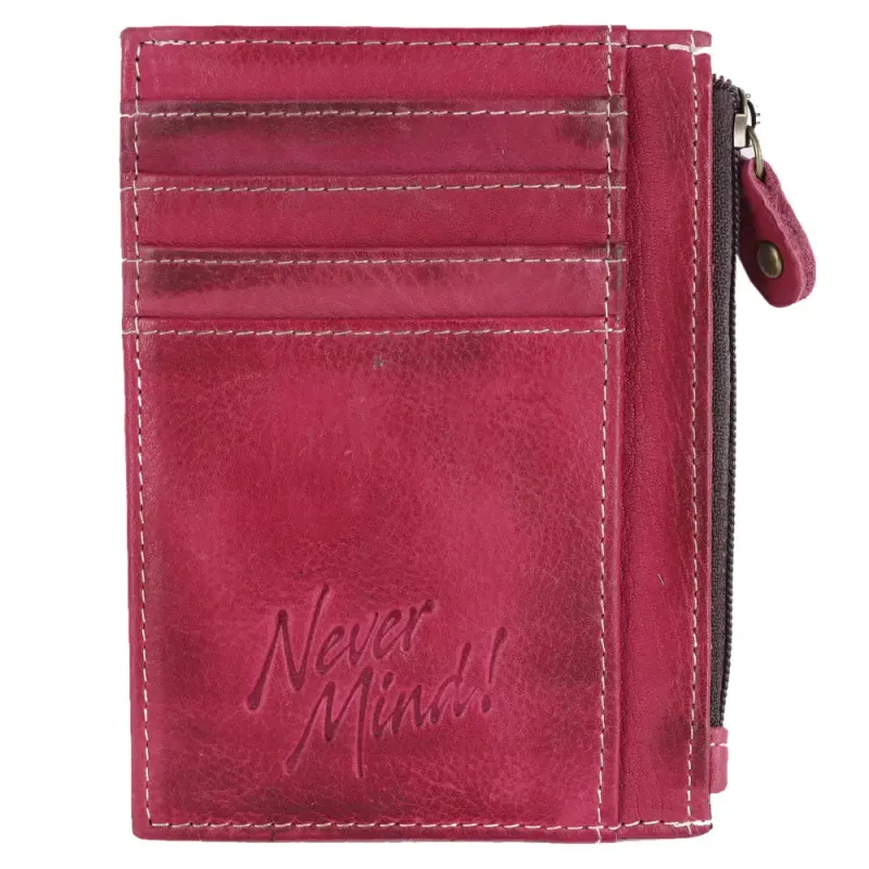 Red Leather Card Holder