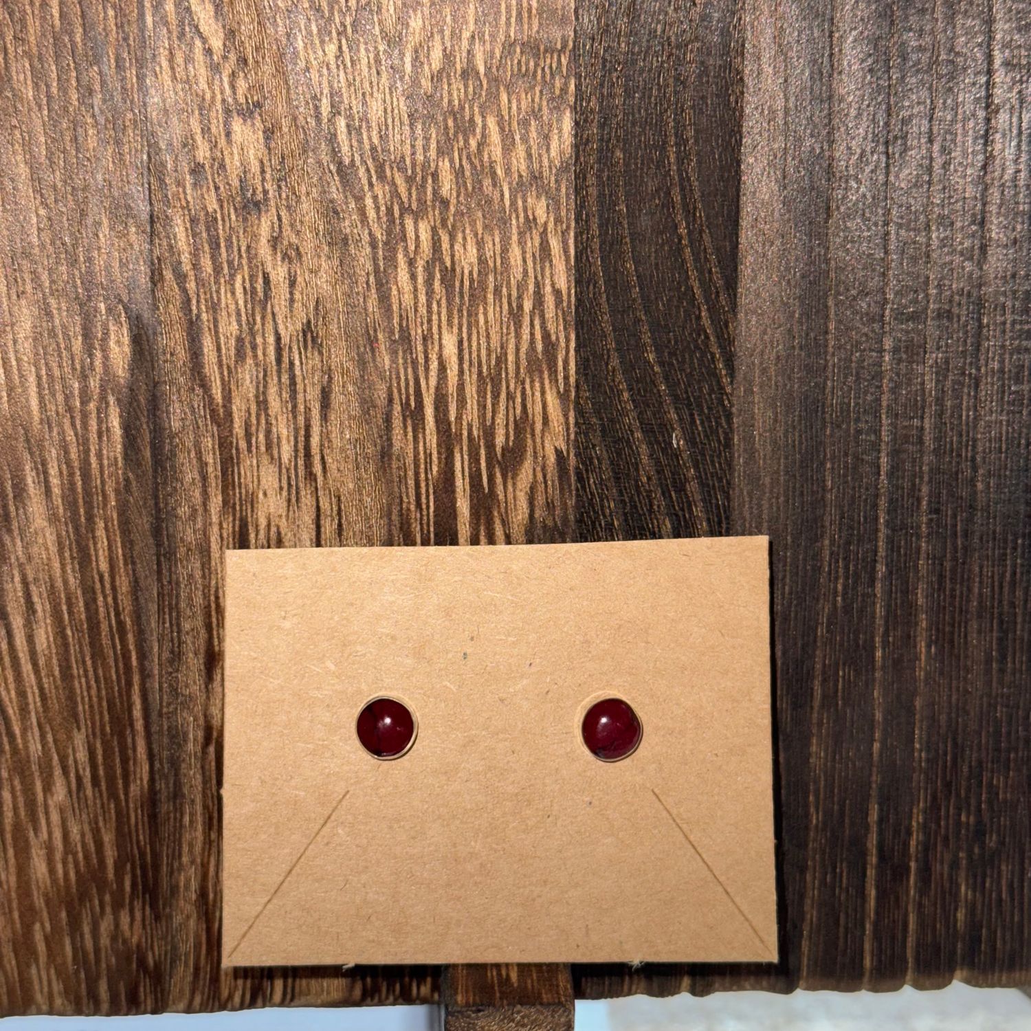 Red Jasper 6MM Studs