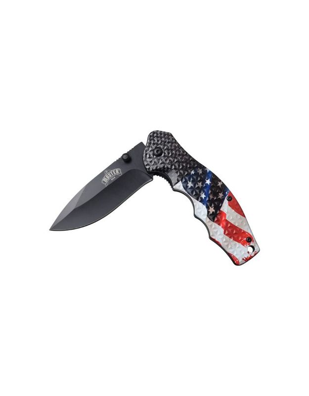 USA Flag Spring Assisted Knife