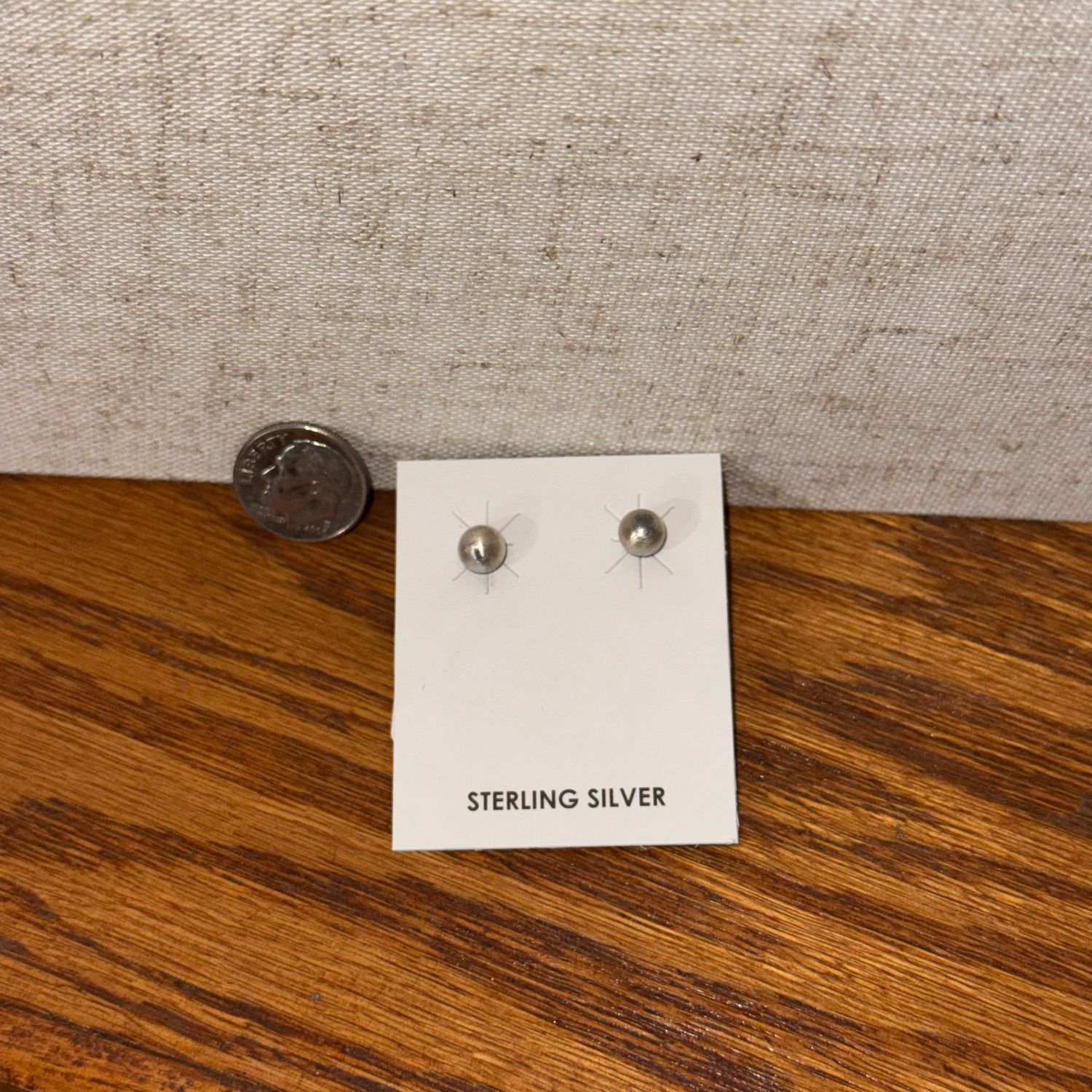 Sterling Silver 6MM Earrings