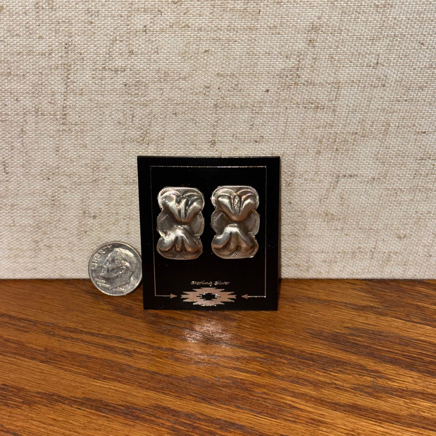 Sterling Silver Stamped Earrings