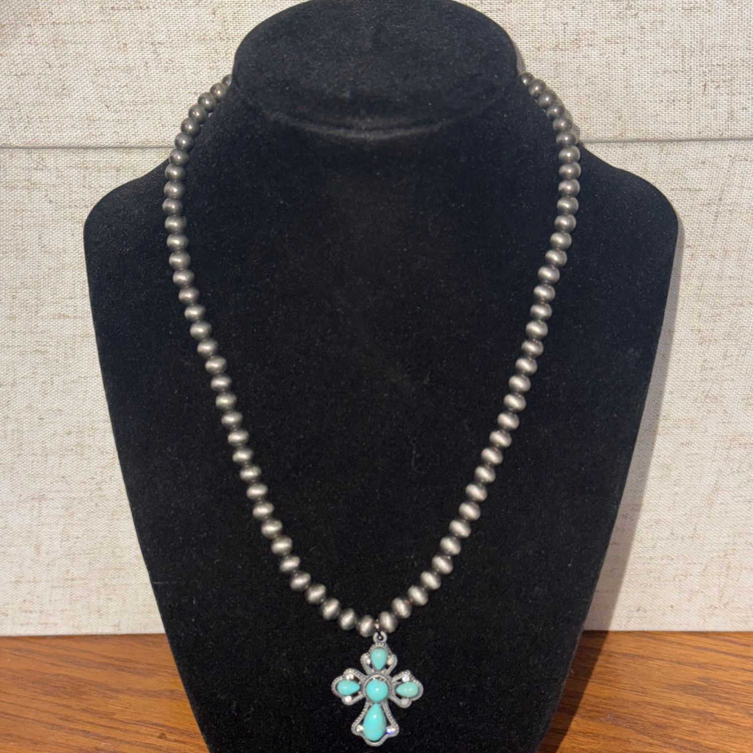 Turquoise Cross Necklace