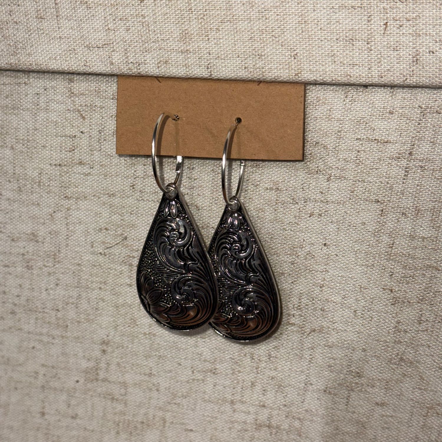 Sunflower &amp; Scroll Earring