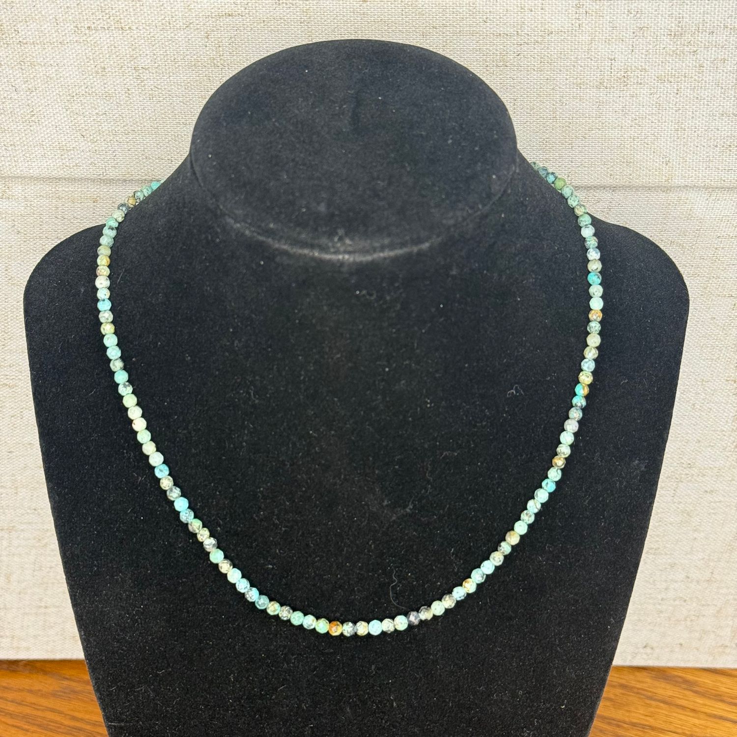 Turquoise Tiny Bead Necklace